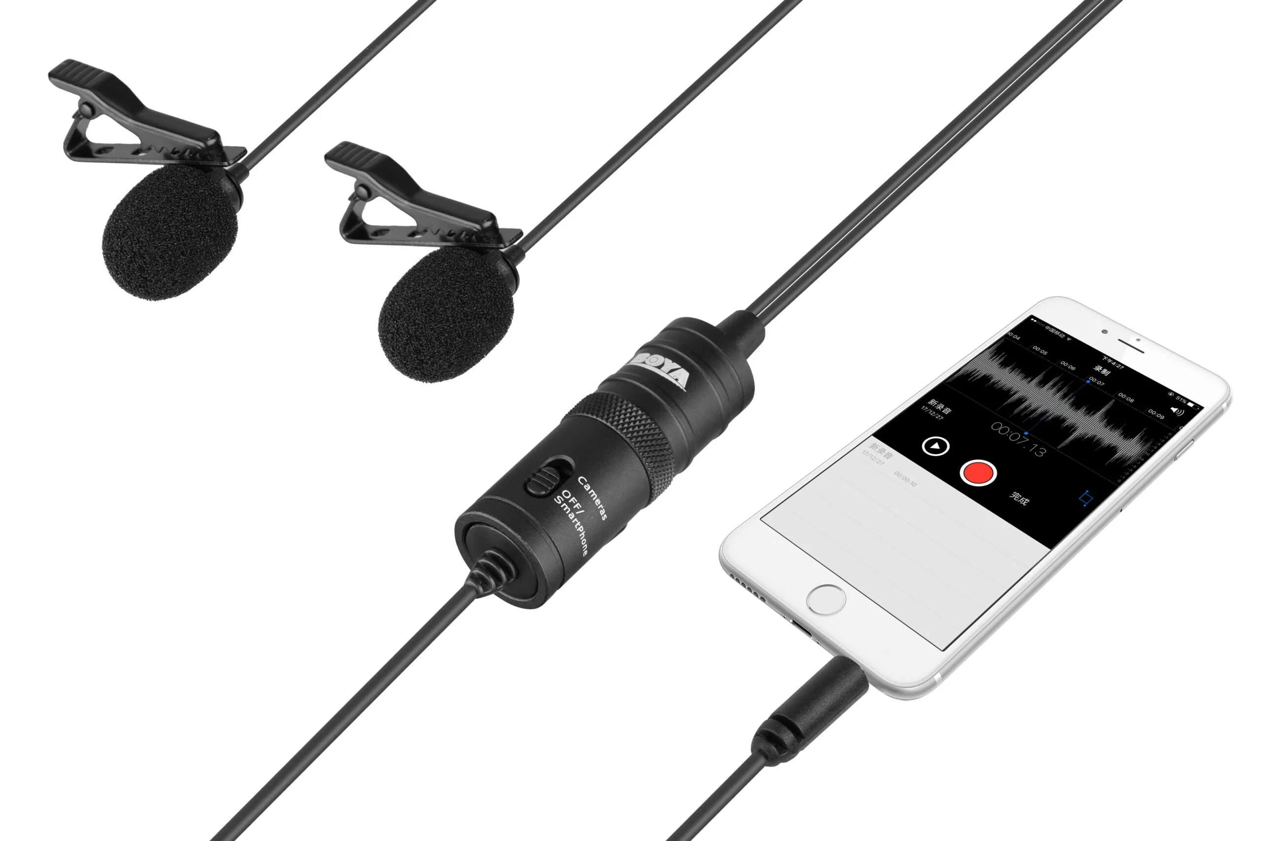 BOYA BY-M1DM Dual Omni-directional Lavalier Mic