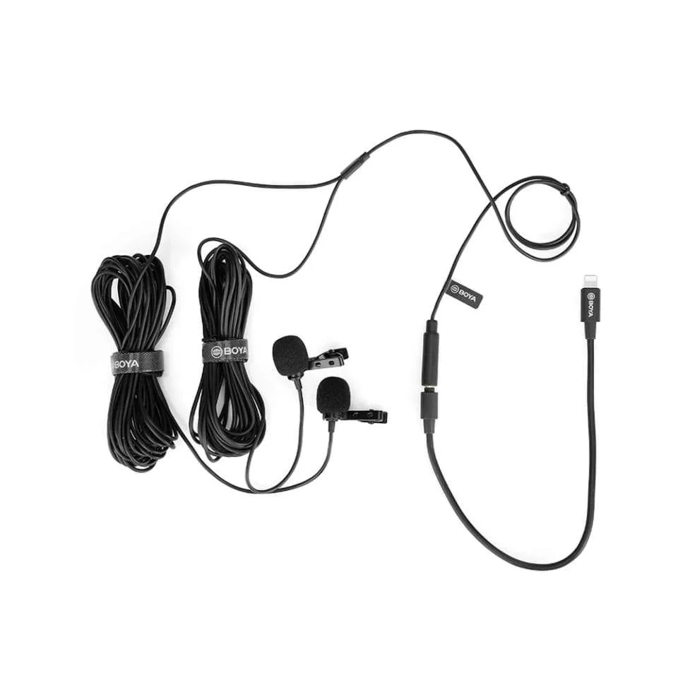 BOYA BY-M2D Digital Dual Lavalier Microphones for iOS devices