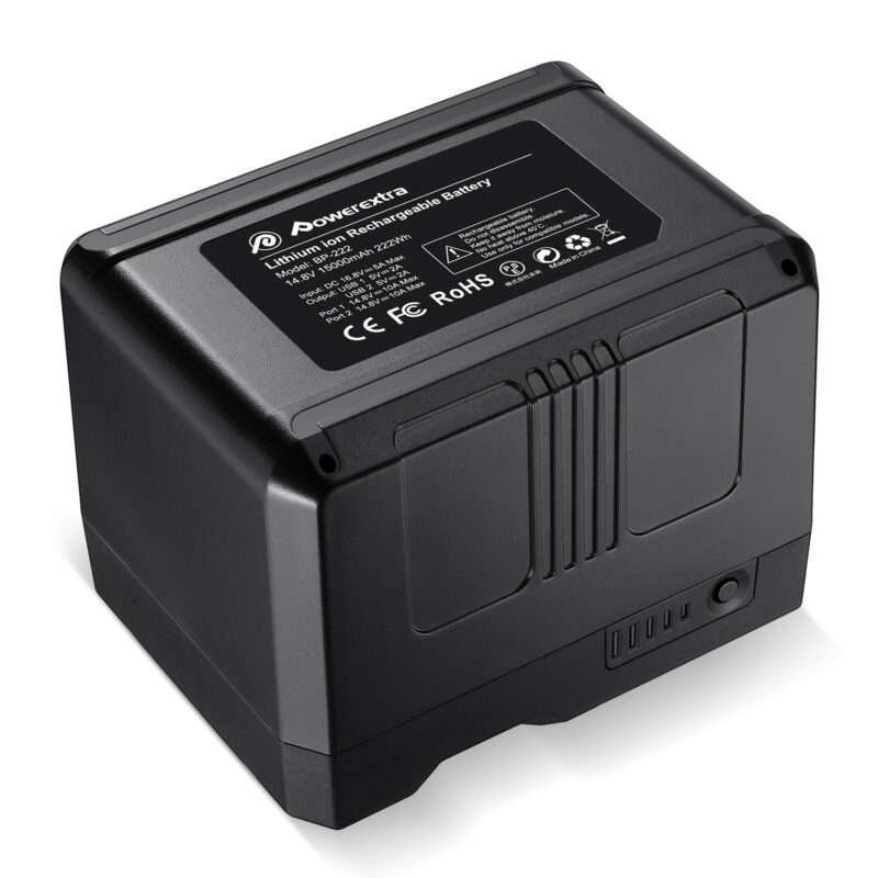Powerextra V Mount Battery V Lock Battery 222Wh 14.8V 15000mAh