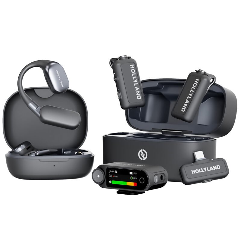 Hollyland LARK MAX 2 Ultimate Combo 2-Person Wireless Microphone System for Cameras and Mobile Devices (Space Gray, 2.4 GHz)