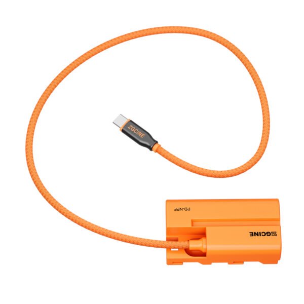 ZGCINE USB-C PD to NPF for SONY Dummy Battery Cable (braided wire）