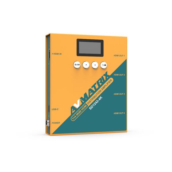 AVMATRIX SD1242-4K 1x4 4K HDMI Distribution Amplifier (HDMI Splitter)
