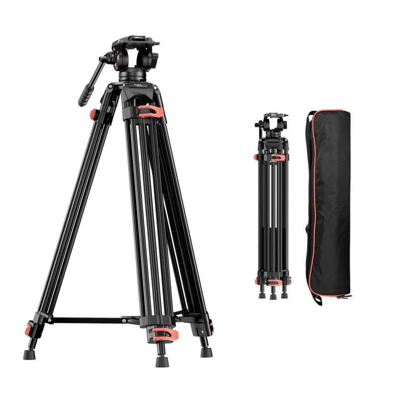 COMAN DF16LS Heavy Duty Video Tripod with Fluid Head