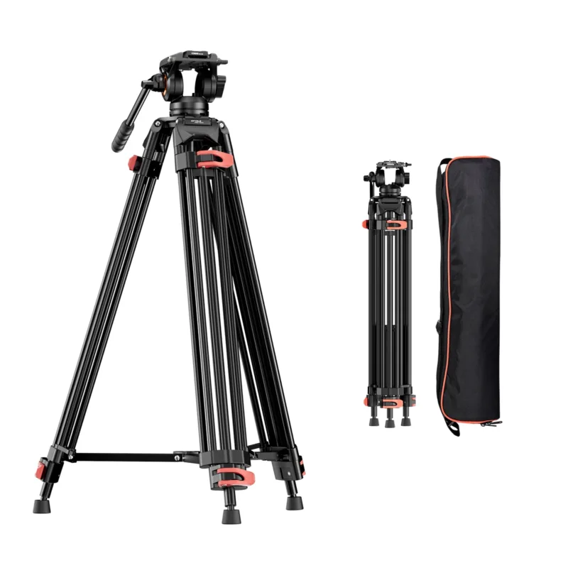 COMAN DF16LS Heavy Duty Video Tripod with Fluid Head