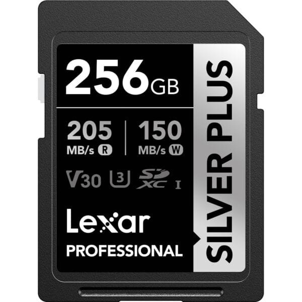 Lexar 256GB Professional SILVER PLUS UHS-I SDXC Memory Card