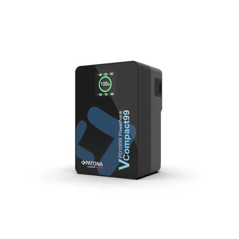PATONA Platinum VCompact99 99Wh 14.8V PD100W V-Mount Battery (99Wh, V-Mount)