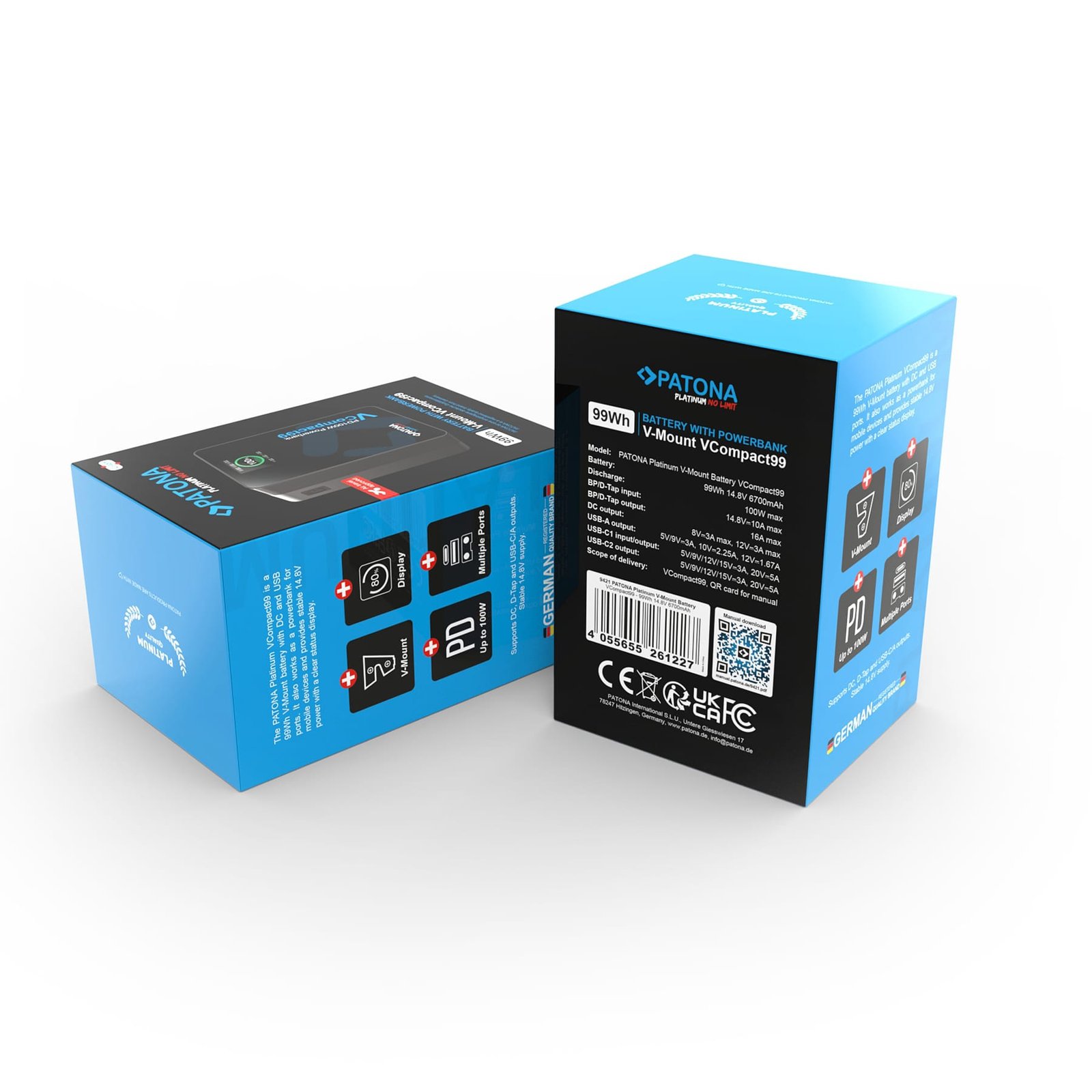 Patona VCompact99 V Mount Battery DIGITAL MASTER: https:::digitalmastergh.com _05
