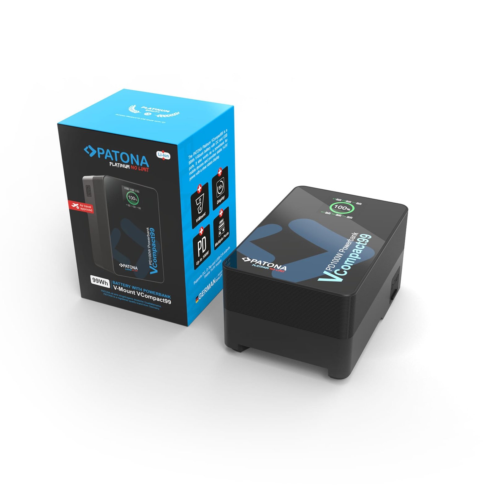 Patona VCompact99 V Mount Battery DIGITAL MASTER: https:::digitalmastergh.com _09
