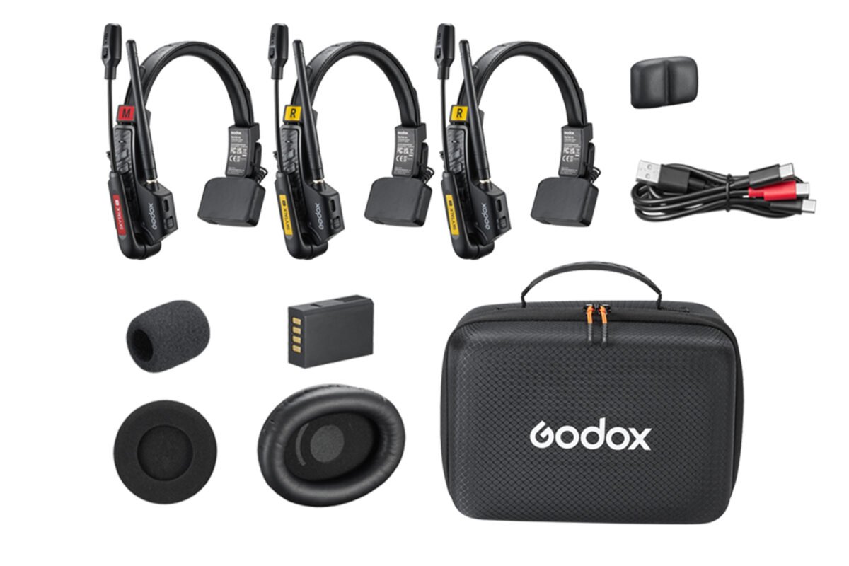 Godox SkyTalk Air 3S 3-Person Full-Duplex Wireless Intercom Headset System (2.4 GHz)