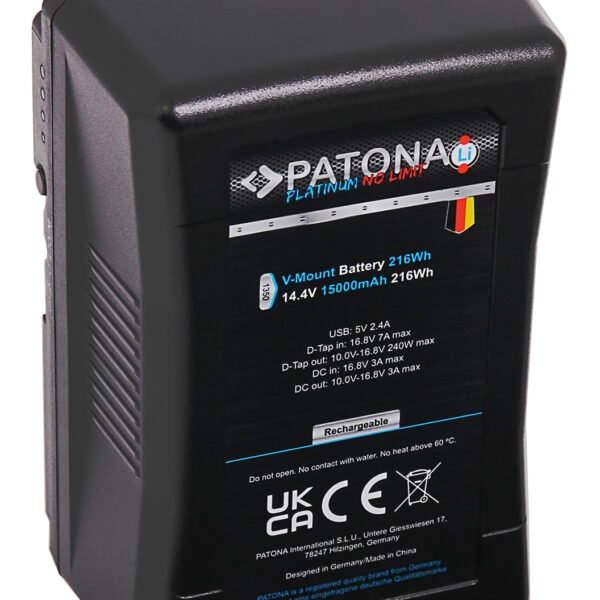 Patona Platinum V-Mount  Battery 24A 216Wh 15000mAh
